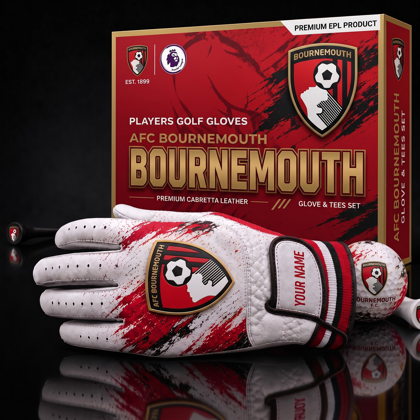 BOU EPL LUXURY PERSONALIZED GOLF GLOVE SET LIMITED EDTION