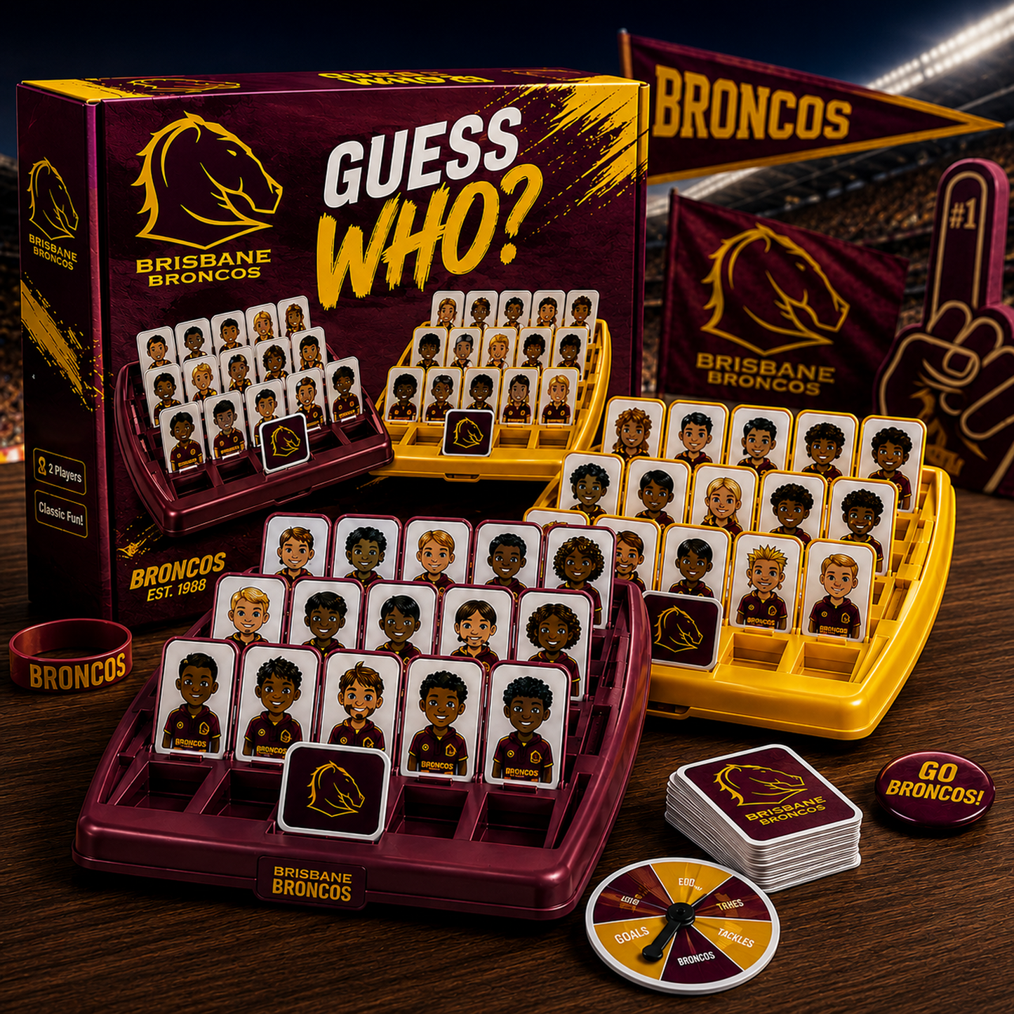 BRI X NRL ELITE FAN GUESS WHO BOARD GAME – COLLECTOR EDITION