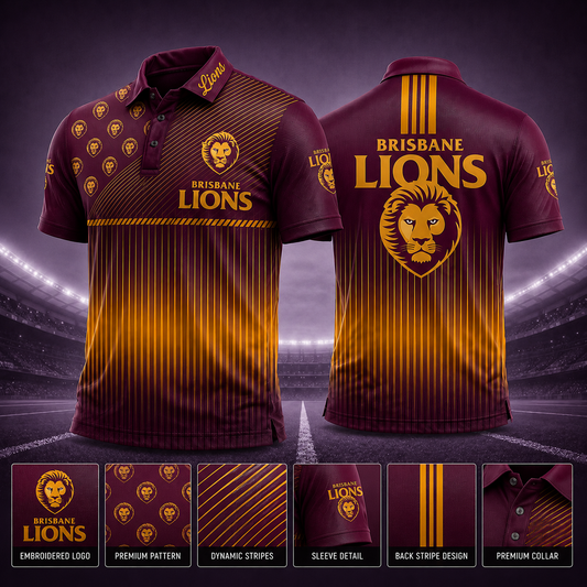 BRI X PREMIUM AFL EXCLUSIVE POLO SHIRT LIMITED EDITION V2