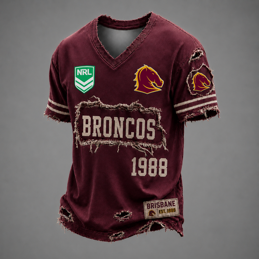 BRI x NRL LUXURY V-Neck T-Shirt 0306 DatND DVT