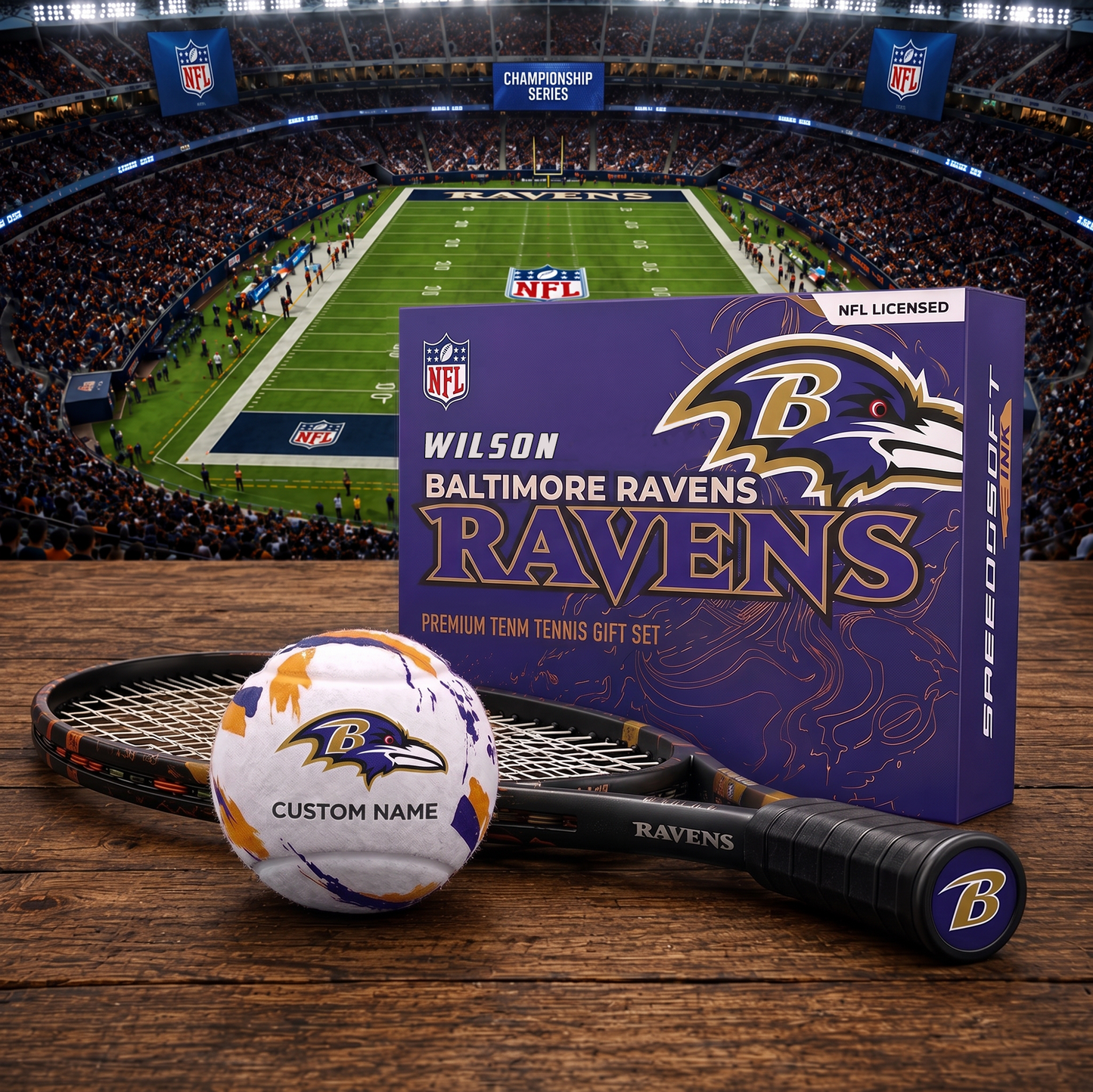 BR_PREMIUM NFL  EXCLUSIVE PERSONALIZED TENNIS BALL SET LIMITED EDTION