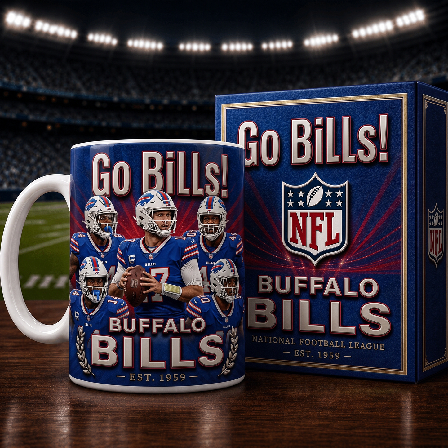 BUF X NFL commemorative ceramic mug 2007