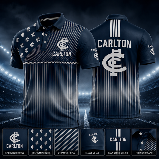 CAR X PREMIUM AFL EXCLUSIVE POLO SHIRT LIMITED EDITION V2