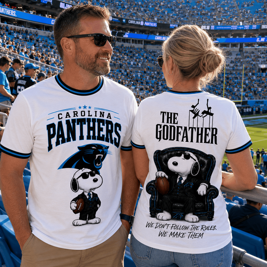 CAR x NFL Premium Funny Football Snoopy The Godfather Rule Maker Game Day 3D Shirt 0307