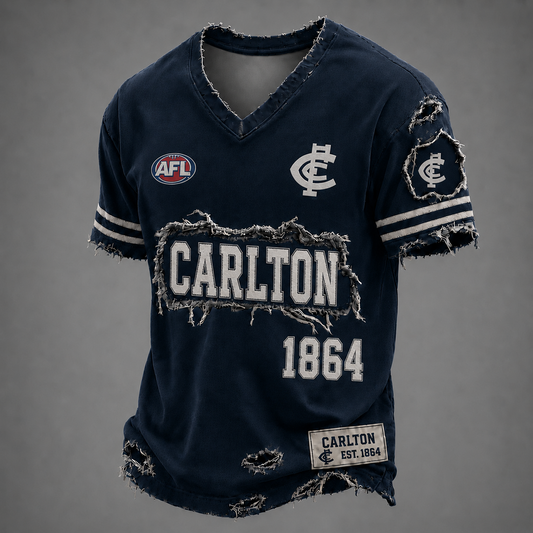 CARL x AFL LUXURY V-Neck T-Shirt