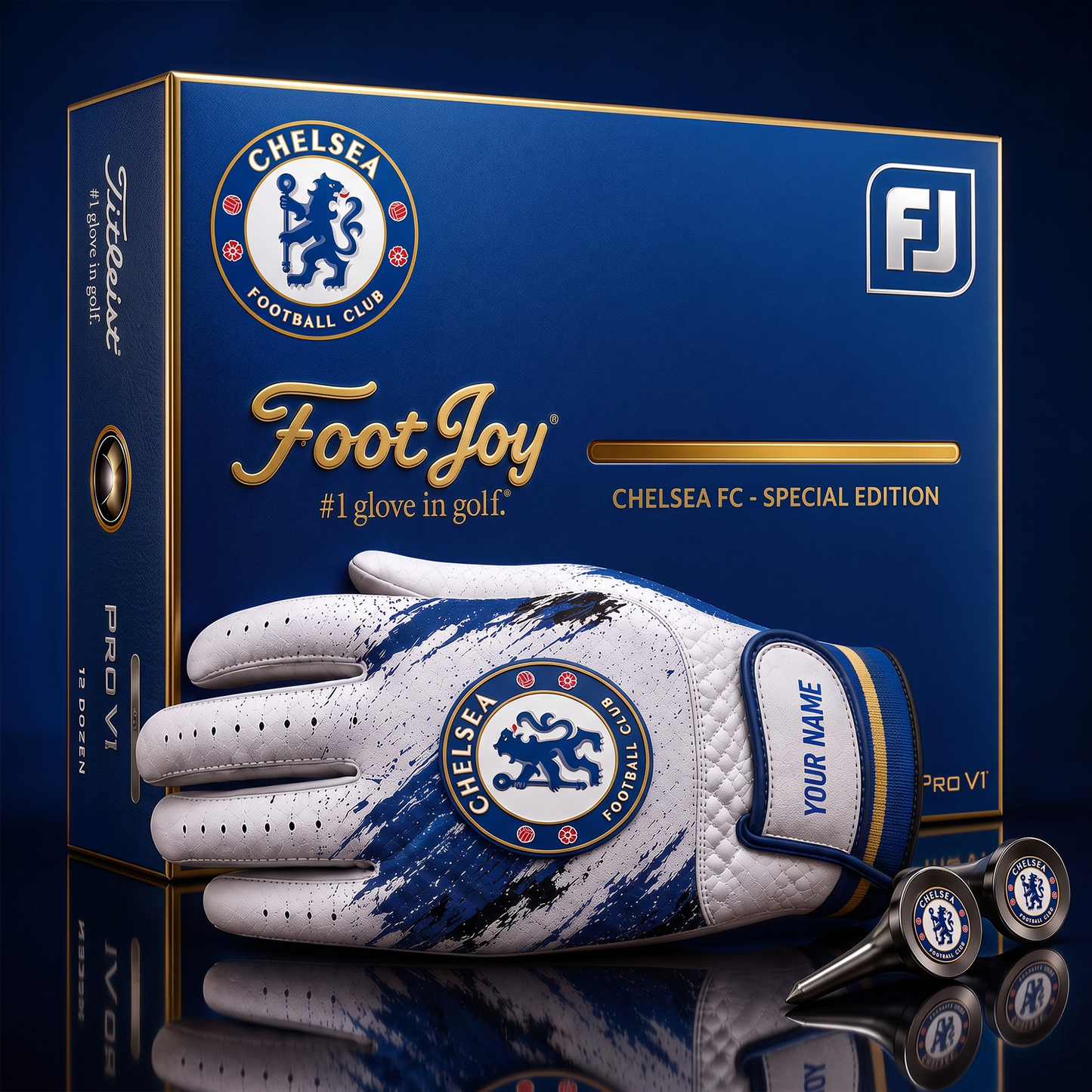 CHE_SIGNATURE EPL DELUXE PERSONALIZED GOLF GLOVE SET LIMITED EDITION