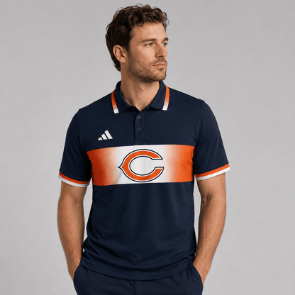 CHI Premium NFL Personalized Match Day Polo Shirt