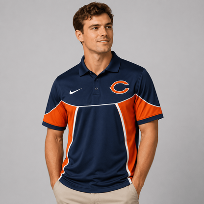 CHI Premium NFL Personalized Sports Style Polo Shirt
