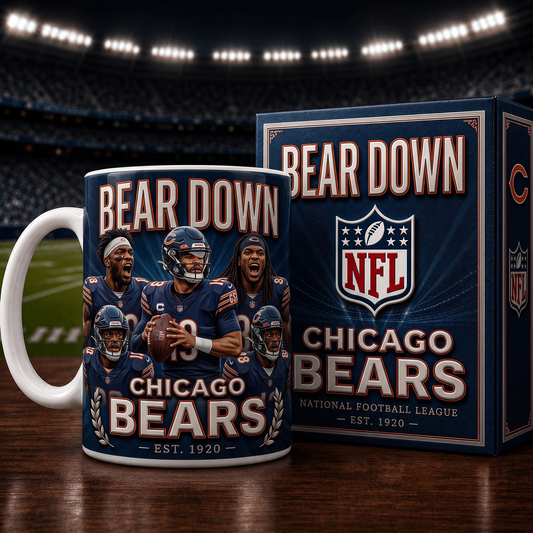CHI X NFL commemorative ceramic mug 2007