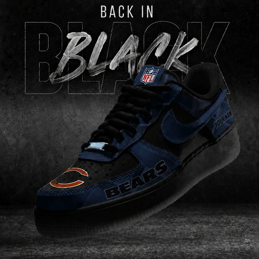 CHI x NFL Back In Black V2 AF1 Sneakers  270626