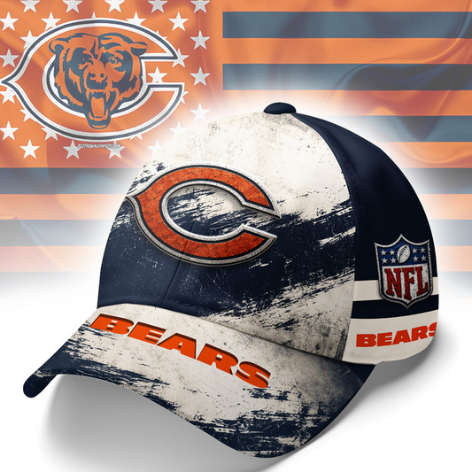 CHI x NFL Grunge Style Team Premium Cap 0207