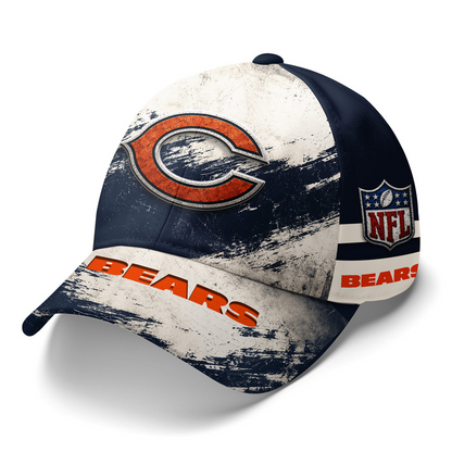 CHI x NFL Grunge Style Team Premium Cap 0207