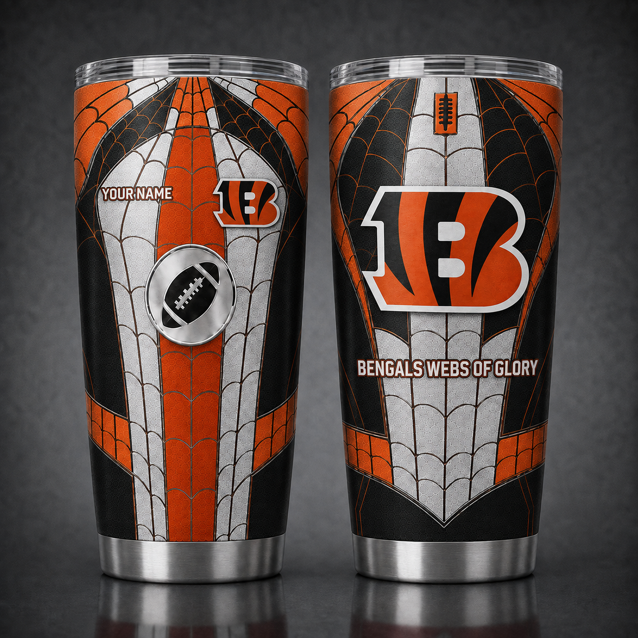 CIN NFL x Spider Premium Classic Tumbler Limited Edition Gift for Football Fans