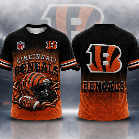 CIN X NFL Premium Victory Series 3D T-Shirt 2107