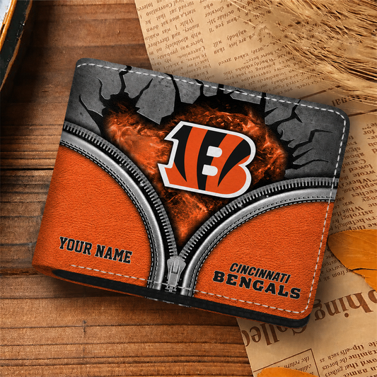CIN x NFL 3D Leather Wallet
