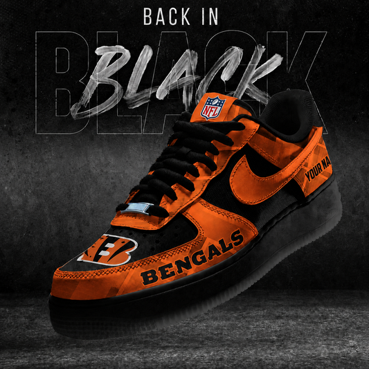 CIN x NFL Back In Black V2 AF1 Sneakers  270626