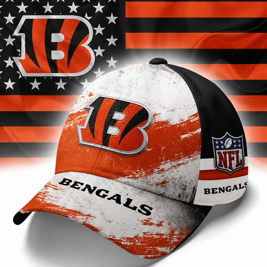 CIN x NFL Grunge Style Team Premium Cap 0207