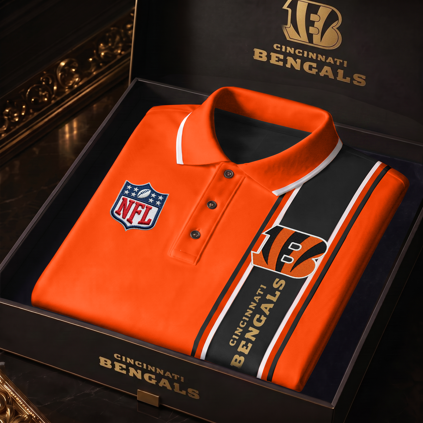 CIN x NFL Luxury V3 Polo Shirt 260626
