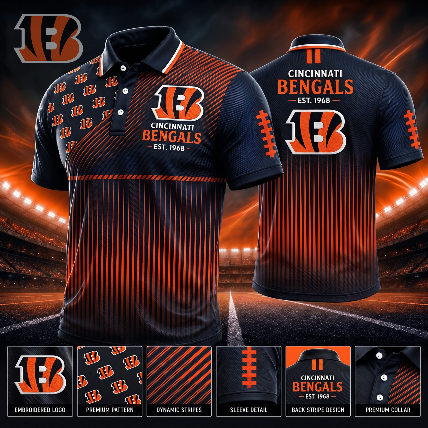 CIN_NFL Premium Polo Shirt – Limited Edition