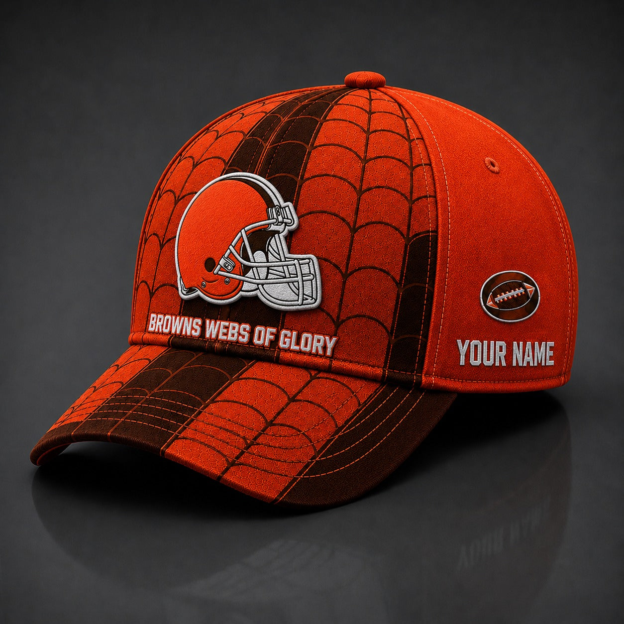 CLE NFL x Spider Premium Classic Cap Limited Edition Gift for Football Fans