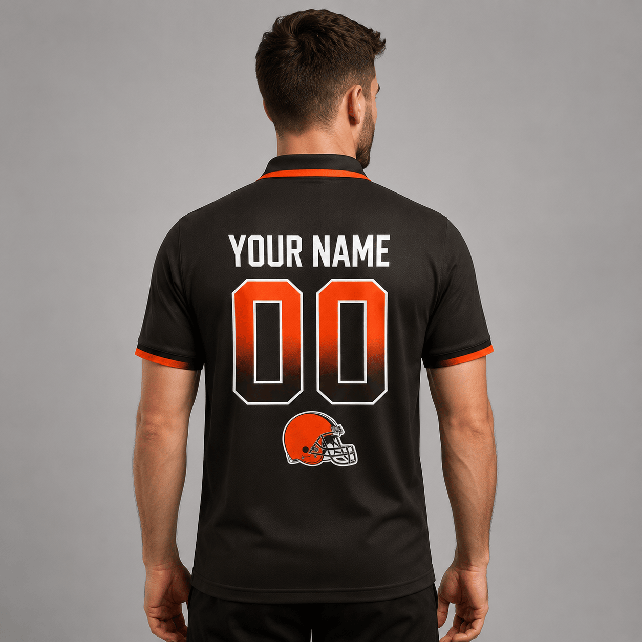 CLE Premium NFL Personalized Match Day Polo Shirt