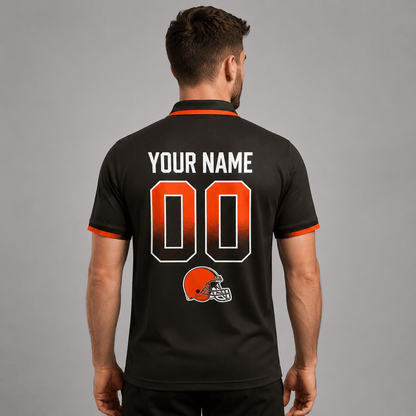 CLE Premium NFL Personalized Match Day Polo Shirt