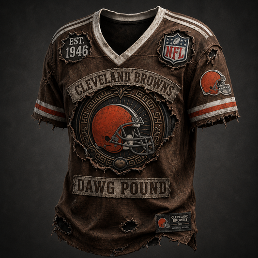 CLE X NFL Exclusive V-Neck T-Shirt 2007