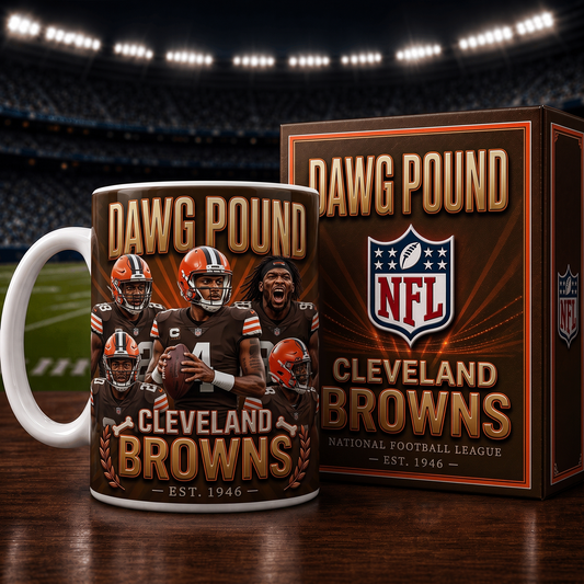 CLE X NFL commemorative ceramic mug 2007