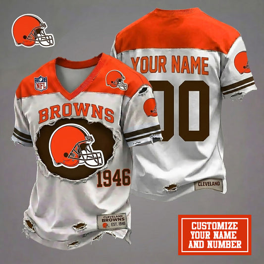 CLE x Customize NFL Luxury Classic T-shirt DDT 030626 TTTZ