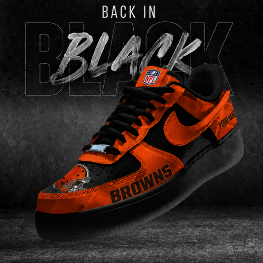 CLE x NFL Back In Black V2 AF1 Sneakers  270626