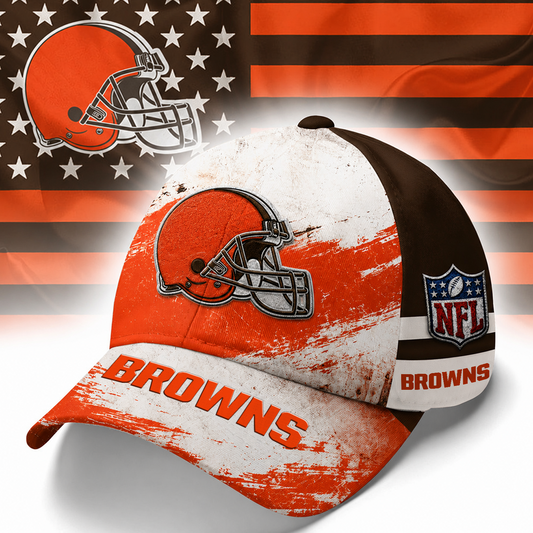 CLE x NFL Grunge Style Team Premium Cap 0207