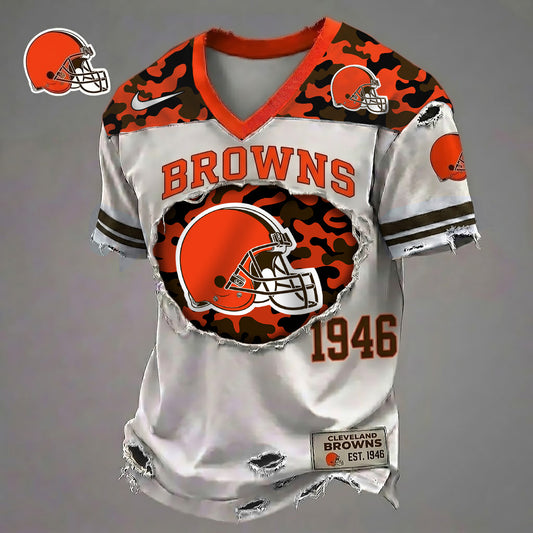 CLE x NFL Luxury Camo Classic T-shirt DDT 290526 TTTZ