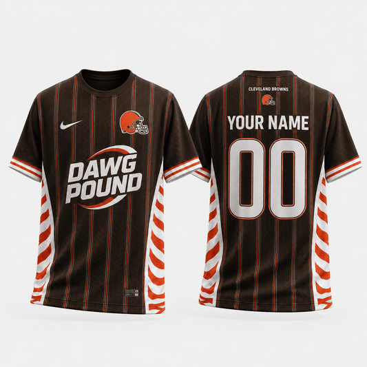 CLE x NFL Personalized T-Shirt for Football Fans