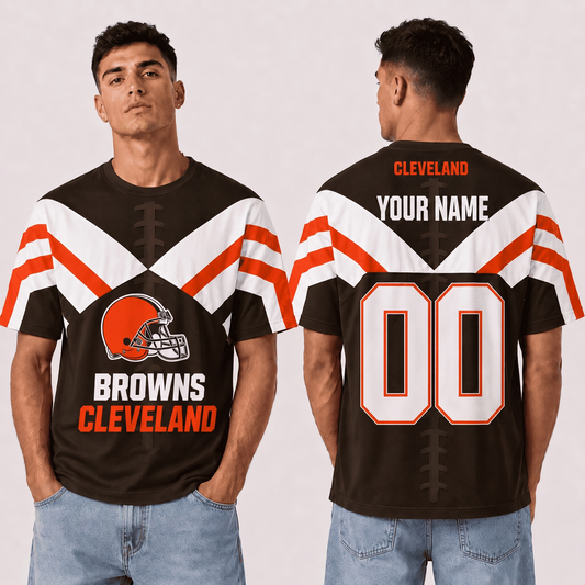 CLE x NFL Premium T-Shirt 3D Personalized Gift For Fan