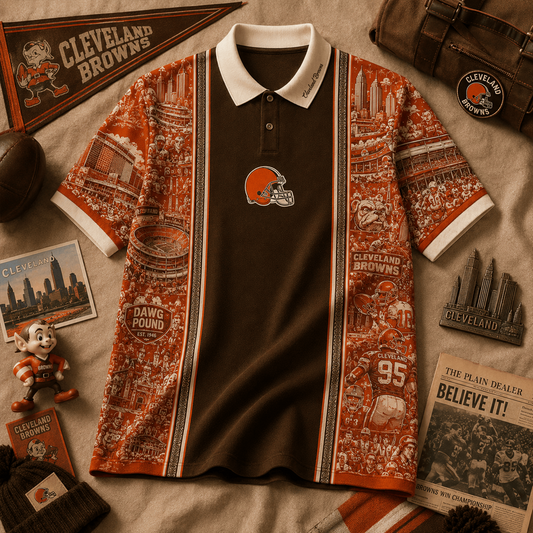 CLE_NFL Heritage Polo Shirt Gifts For Fan - Limited Edition