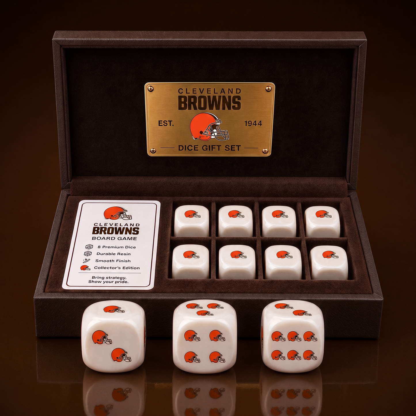 CLE_Premium NFL Personalized Dice Gift Box