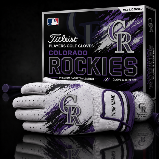 COL_MLB LUXURY PERSONALIZED GOLF GLOVE SET LIMITED EDTION