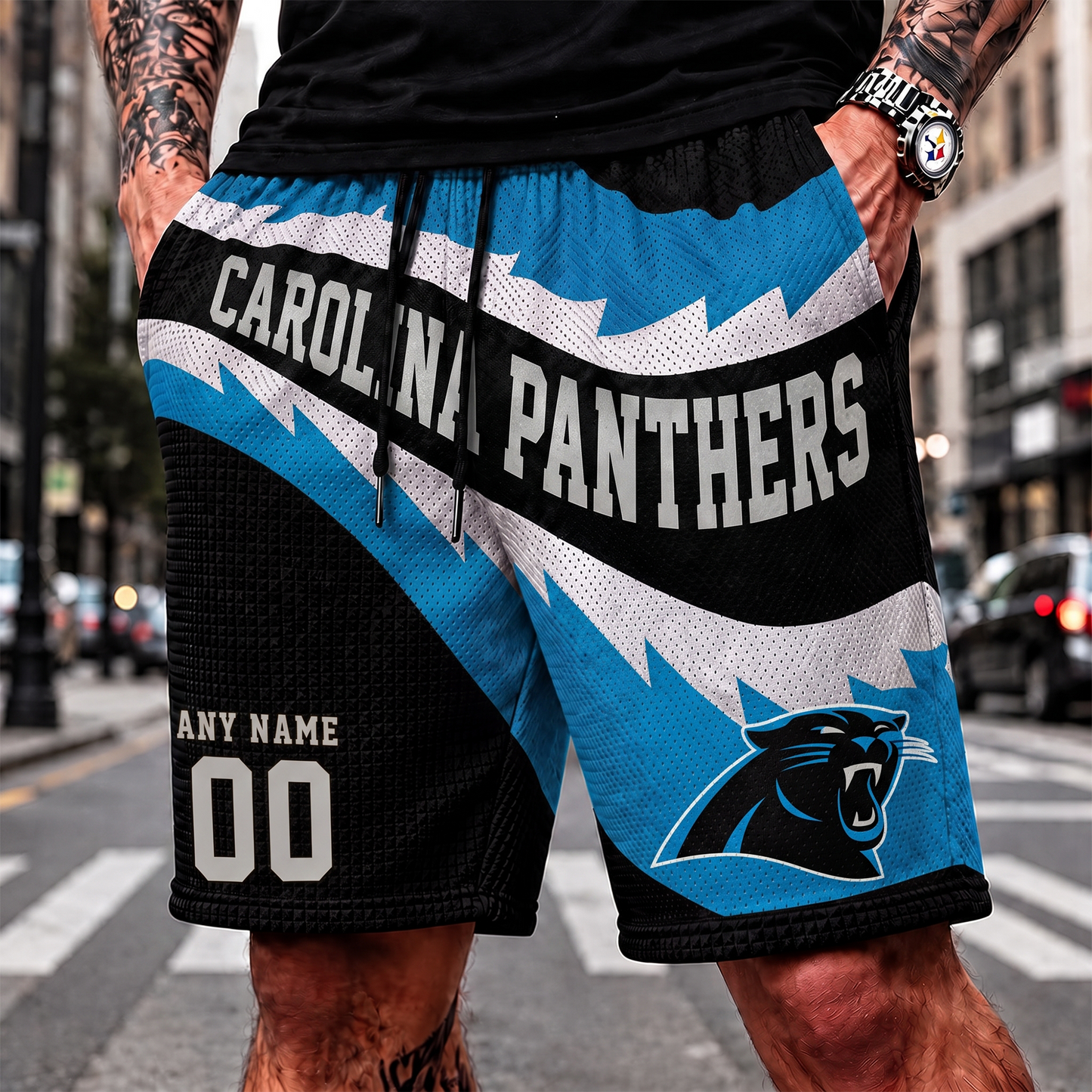 CP_NFL SHORT PANTS CUSTOM NAME & NUMBER FOR FAN