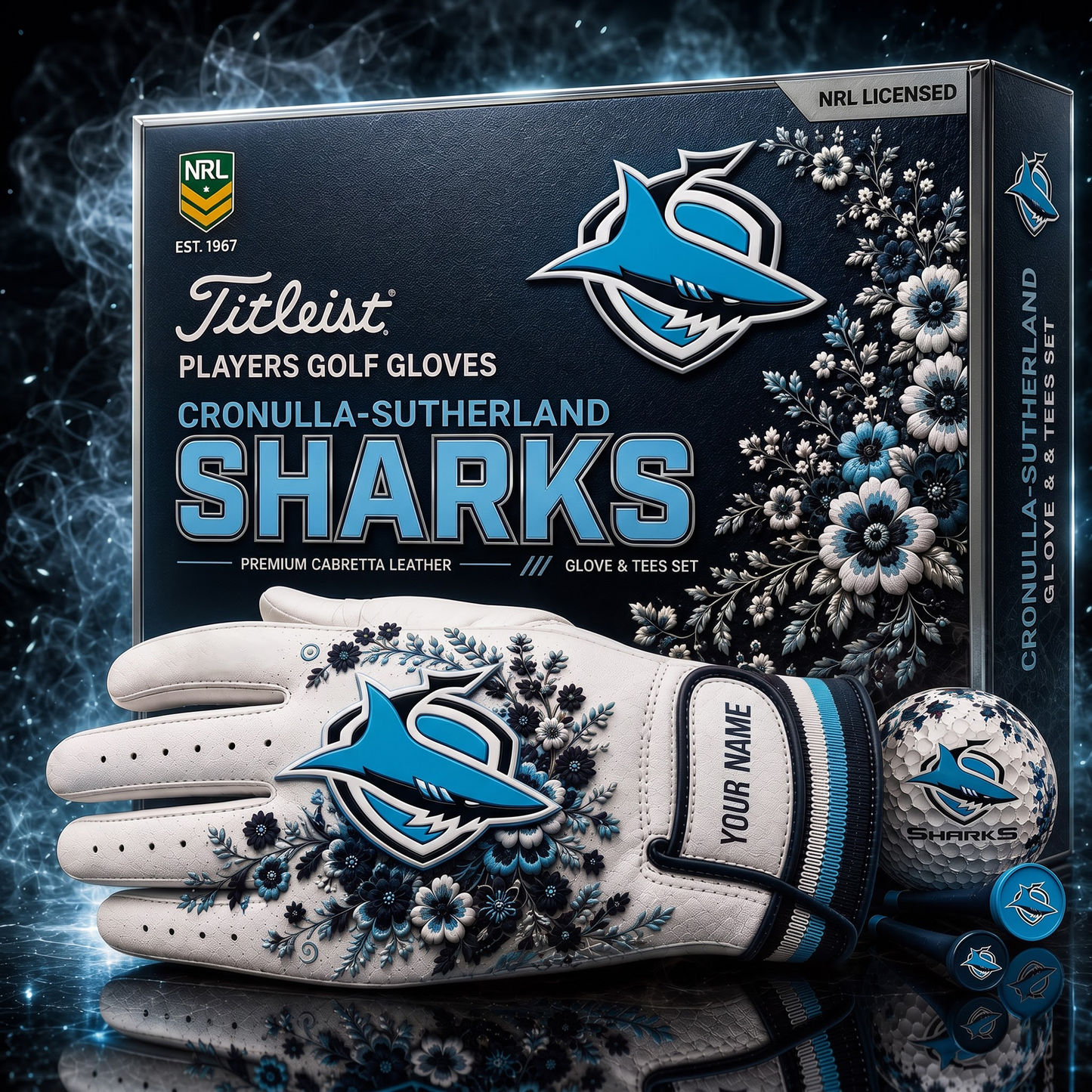 CRO X NRL LUXURY PLAYERS GOLF GLOVE GIFT SET  V2