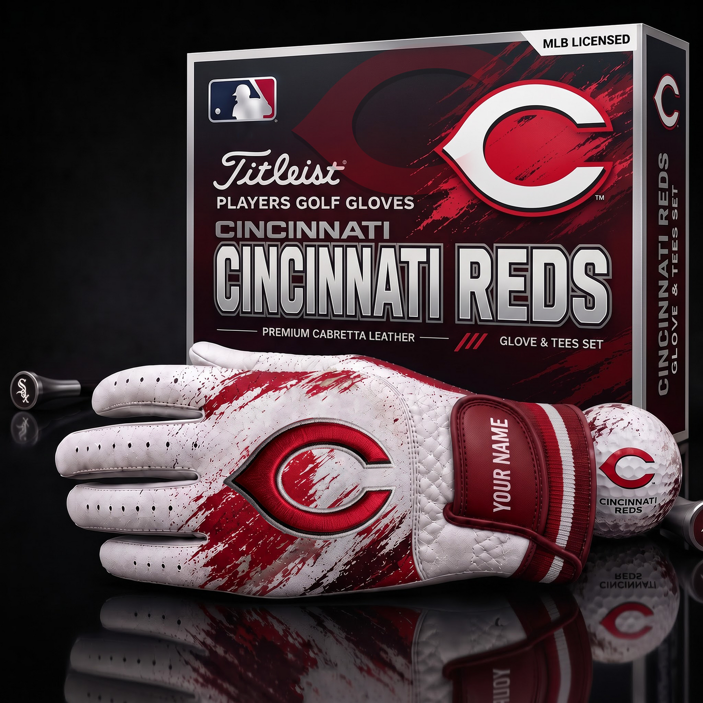 CR_MLB LUXURY PERSONALIZED GOLF GLOVE SET LIMITED EDTION