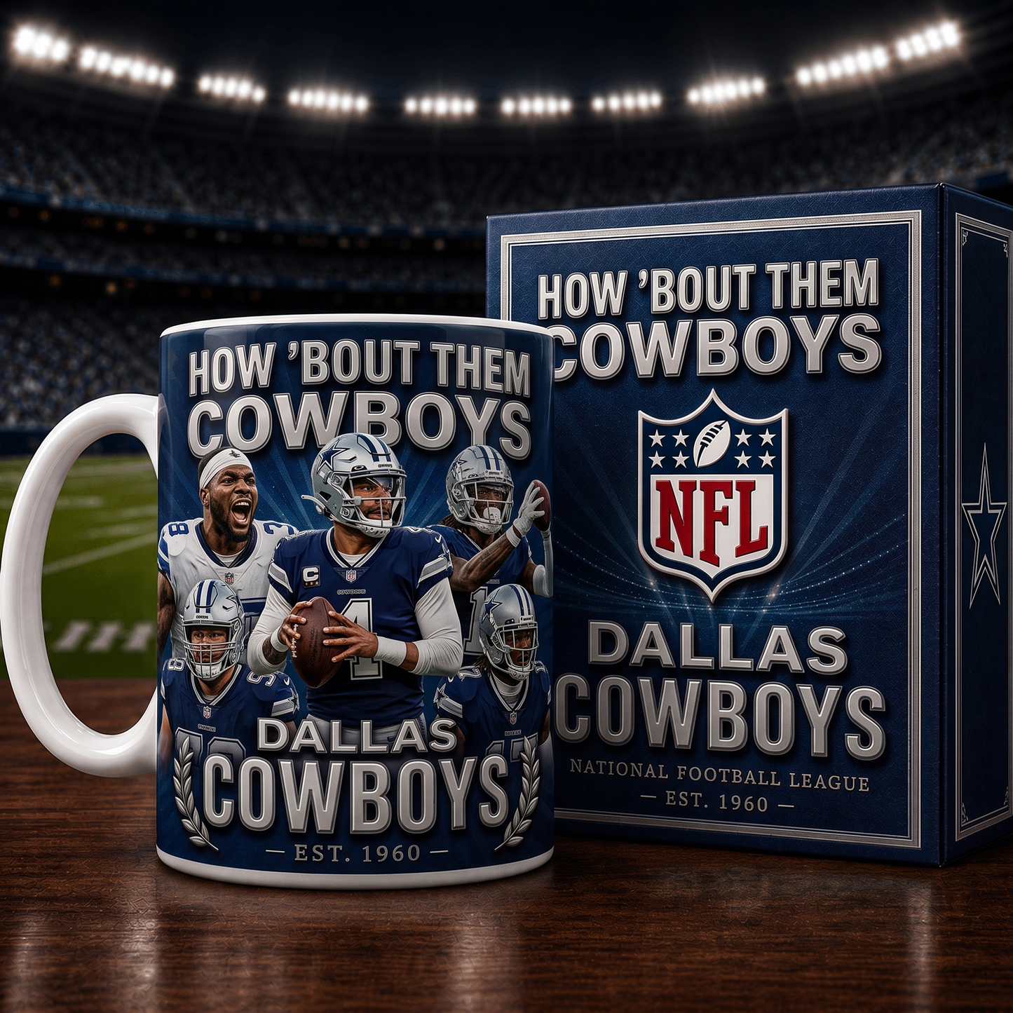 DAL X NFL commemorative ceramic mug 2007
