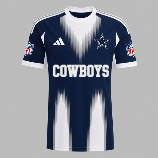 DAL X Premium NFL Men’s Athletic Brush Stripe T-Shirt
