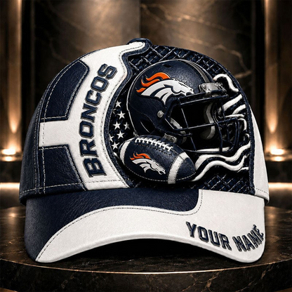 DB _NFL Legacy 3D Premium Leather Cap – Personalized Edition
