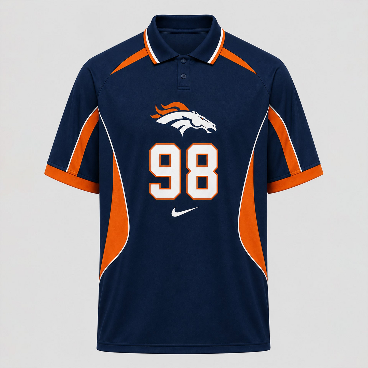 DB Premium NFL Custom Number Sports Style Polo Shirt