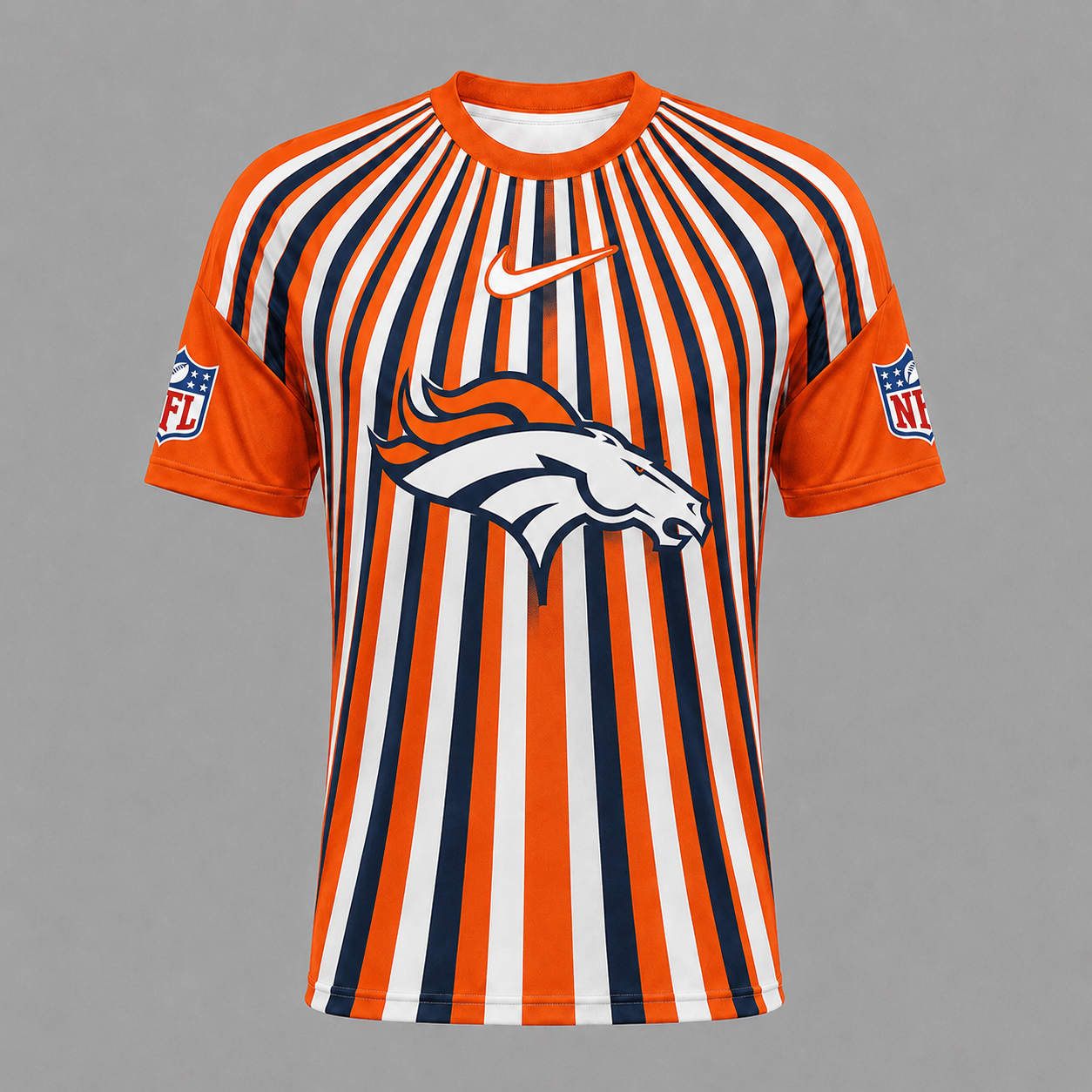 DB Premium NFL Men’s Athletic Vertical Stripe T-Shirt