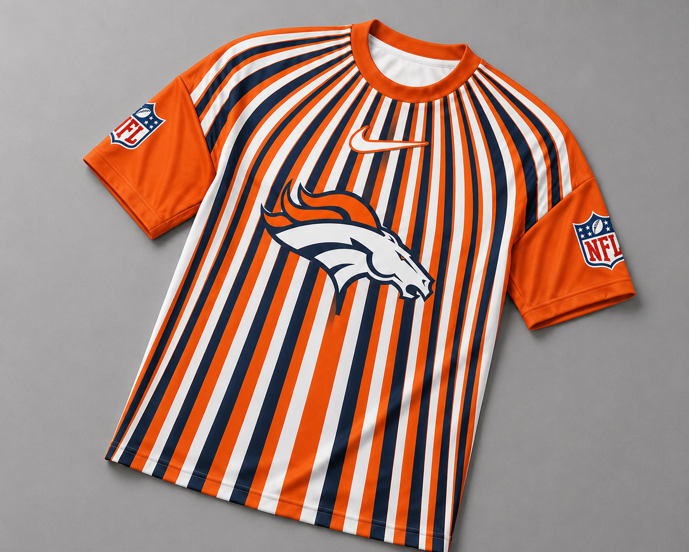 DB Premium NFL Men’s Athletic Vertical Stripe T-Shirt