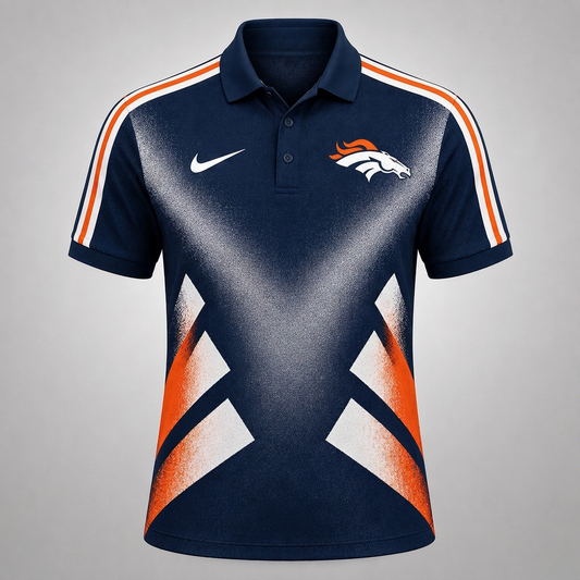 DB x Premium NFL Sports Fan Geometric Pattern Polo Shirt