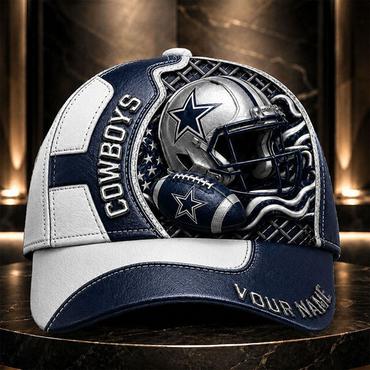 DC _NFL Legacy 3D Premium Leather Cap – Personalized Edition