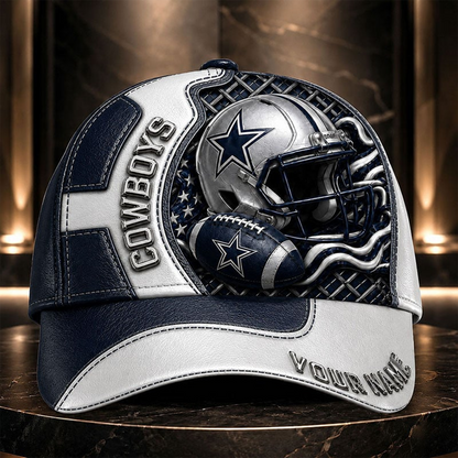 DC _NFL Legacy 3D Premium Leather Cap – Personalized Edition