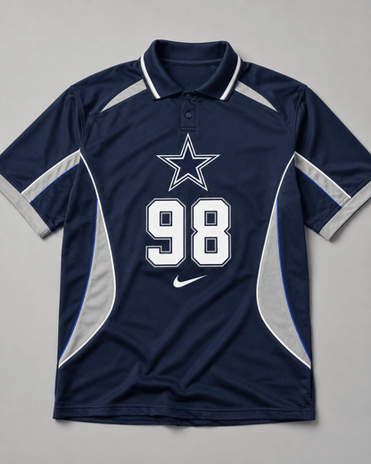 DC Premium NFL Custom Number Sports Style Polo Shirt